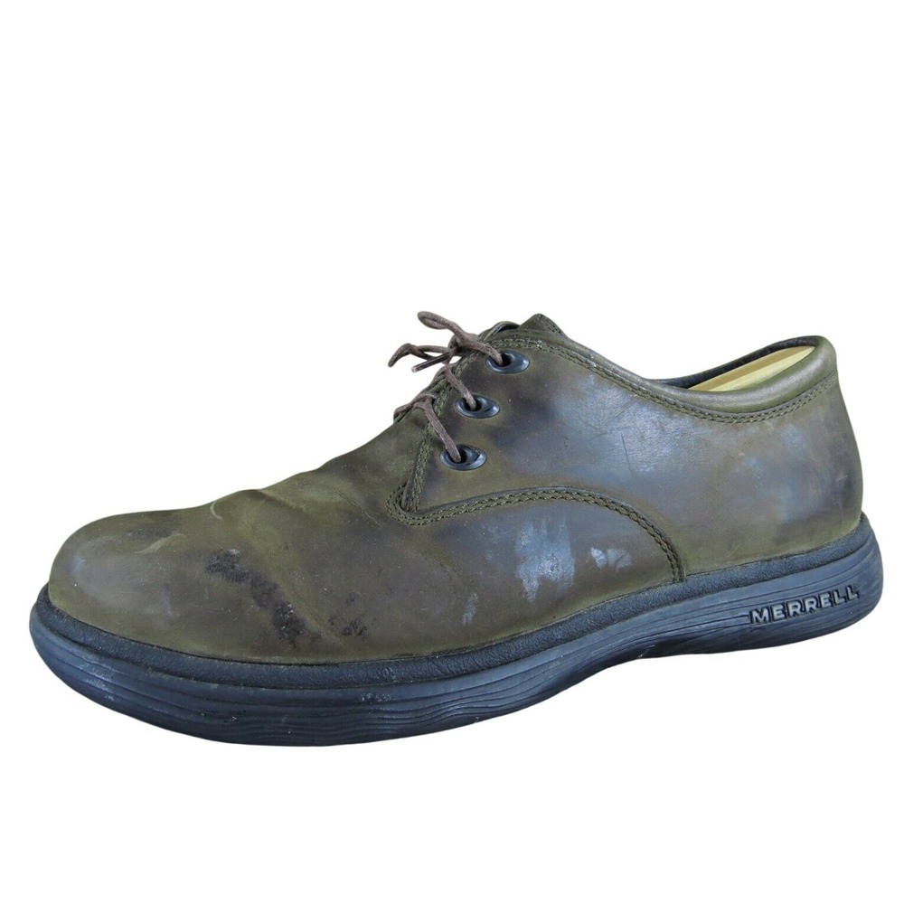 Merrell Men's Topo Territory Derby Oxfords Brown  Size 9 Medium  Used‎ 2025